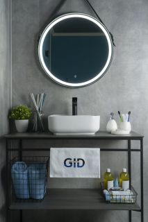 Раковина Gid N9044 51165 накладная белая 38.5x38.5x14